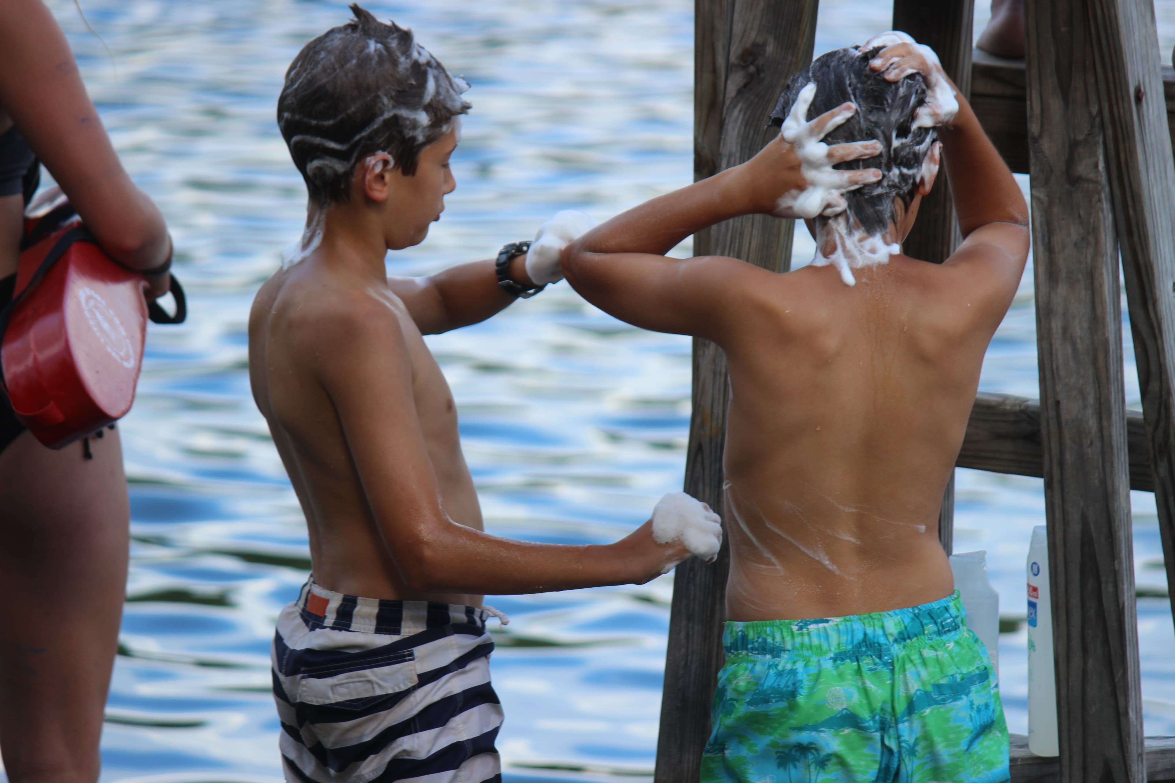 Soap day at Camp Susquehannock
