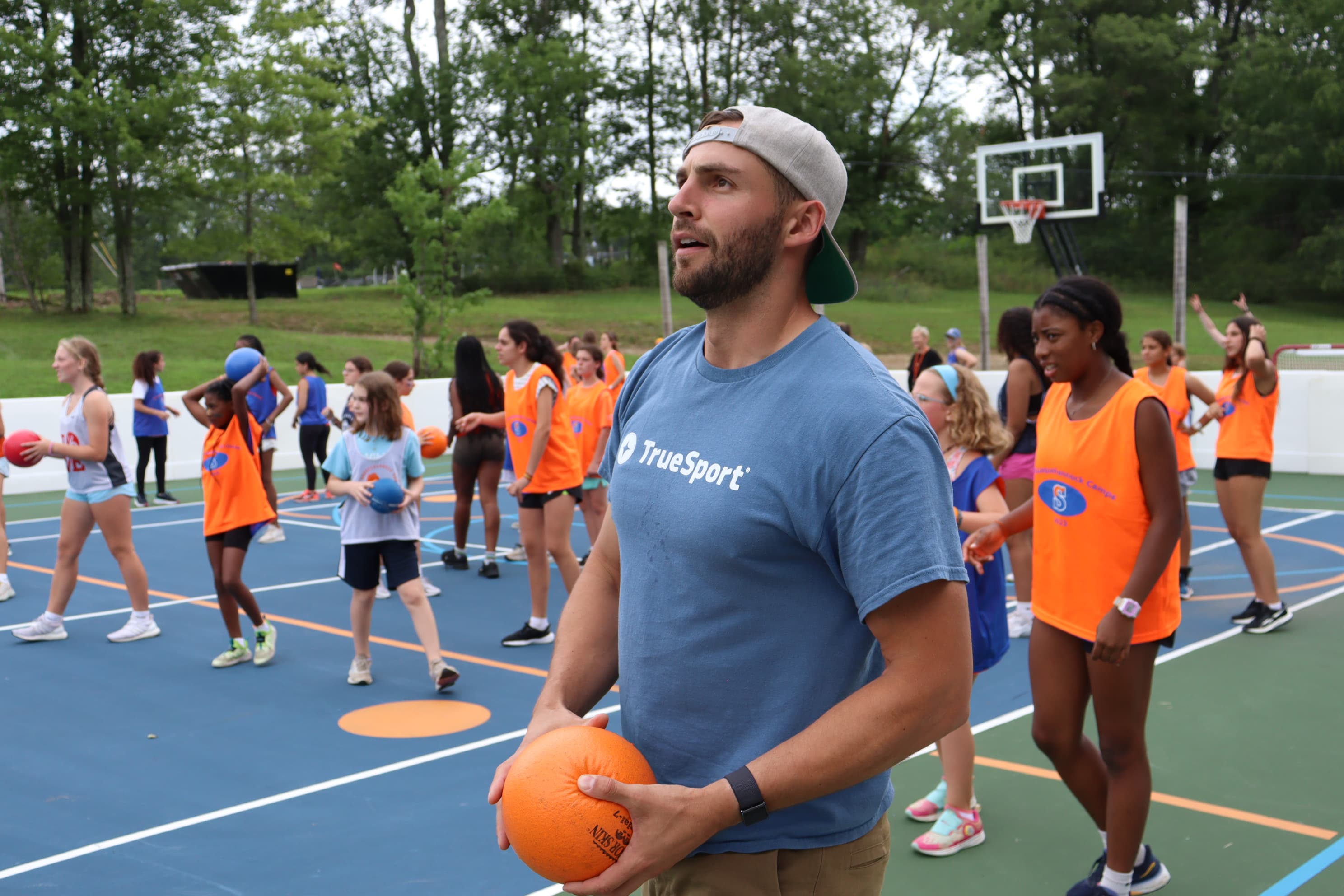 Team USA athletes coaching at Camp Susquehannock